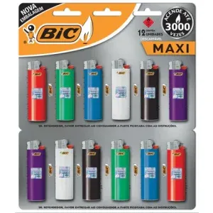 Isqueiro BIC Maxi Grande Cores Sortidas